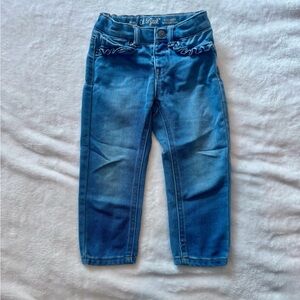 Cat & Jack Denim Blue Kids Jeans with Ruffle Detail